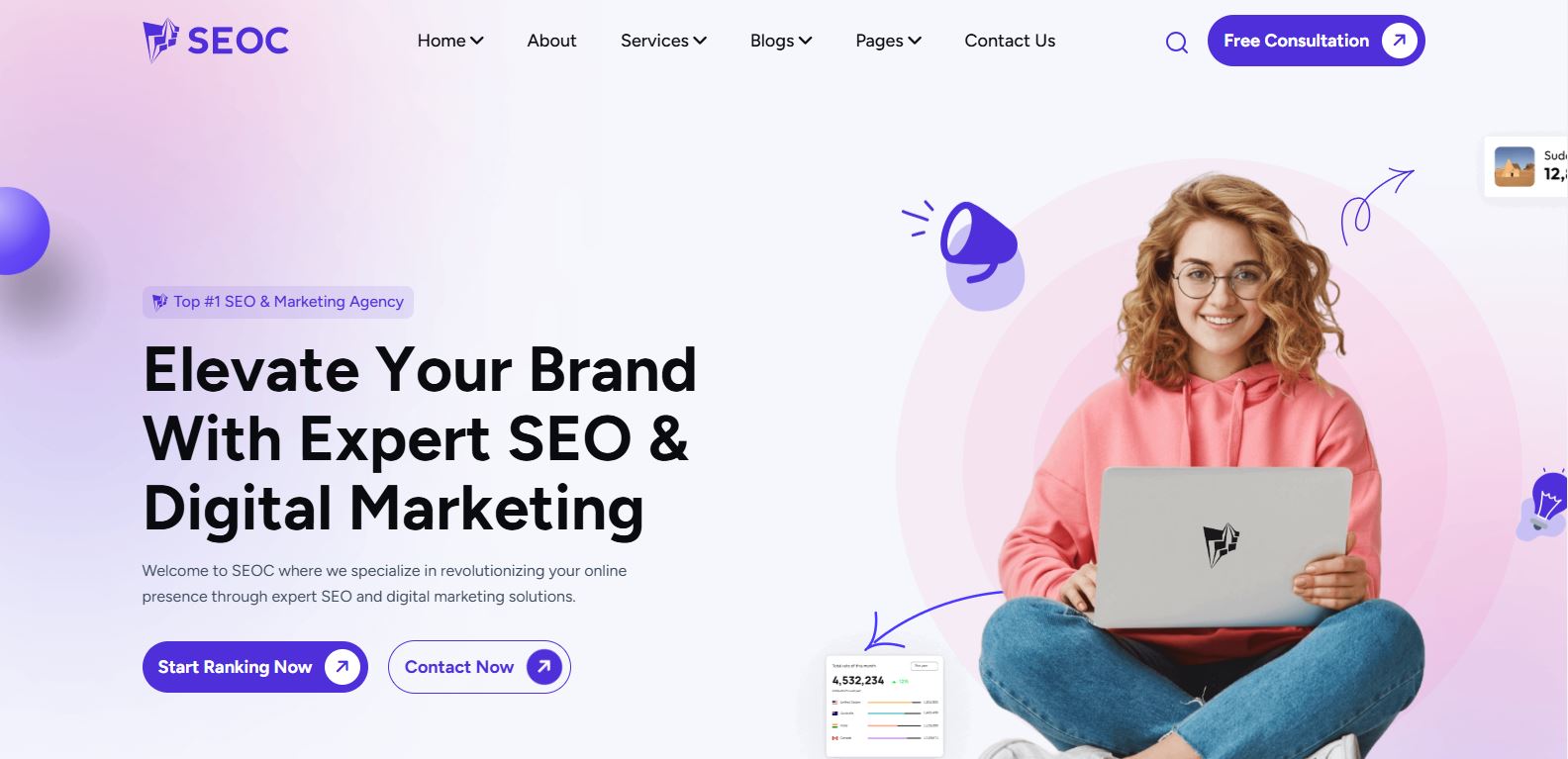 SEO & Digital agencies Theme